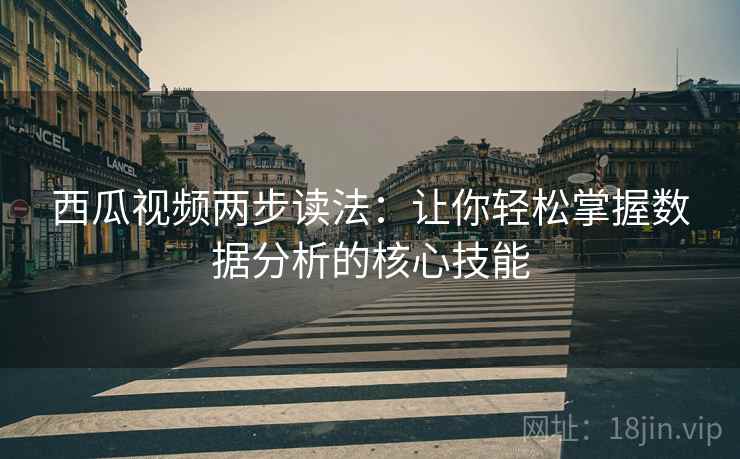 西瓜视频两步读法：让你轻松掌握数据分析的核心技能